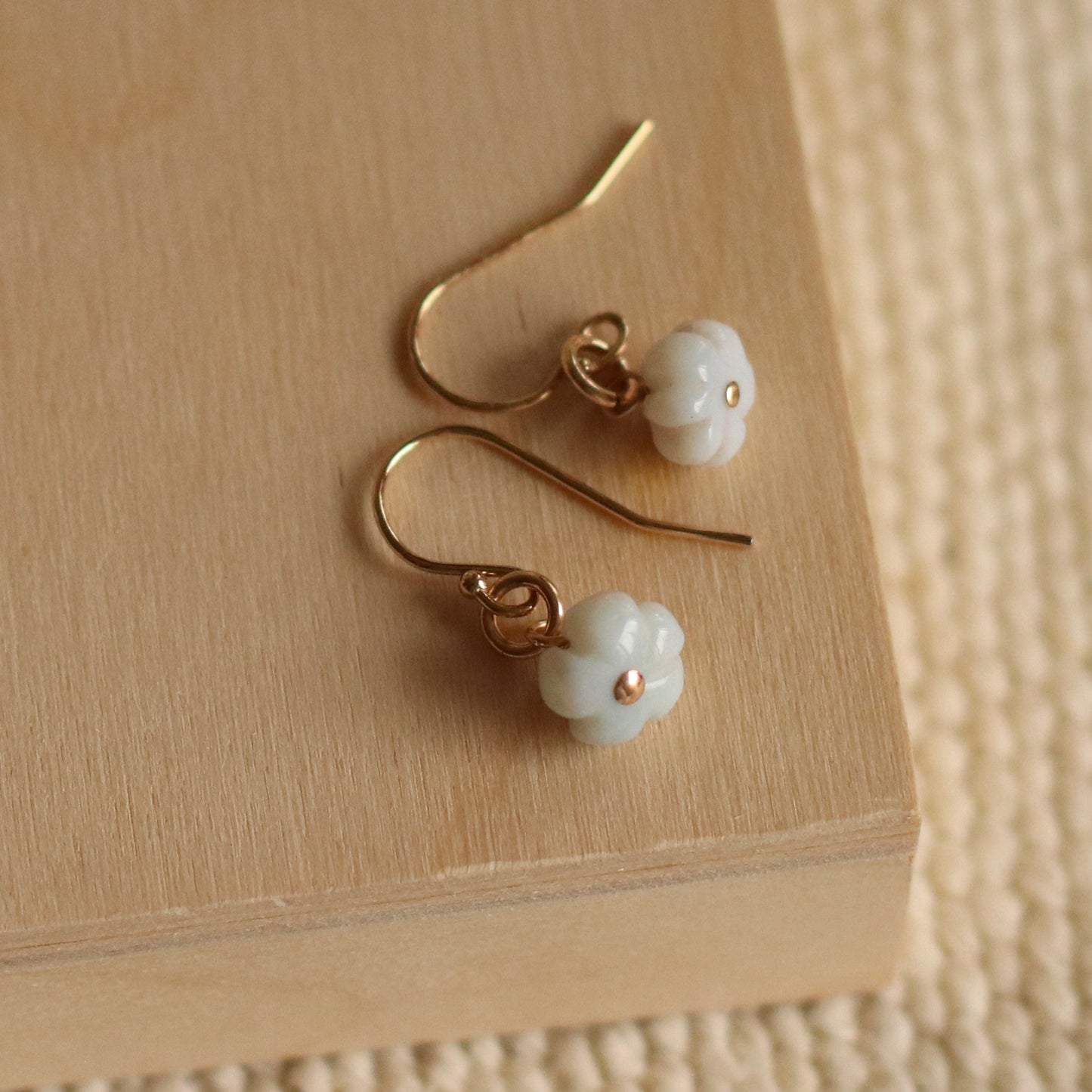 Cire’ Alexandria | Purple Carved Opals Dangle, 14K Gold Filled