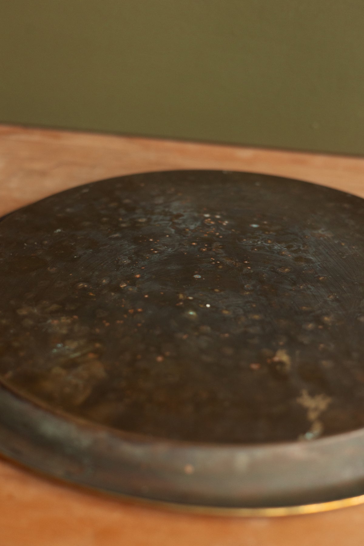 Hammered Brass Tray