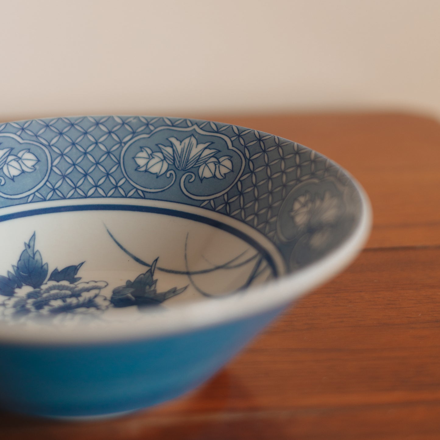 Asian Inspired Porcelain Serving Bowl