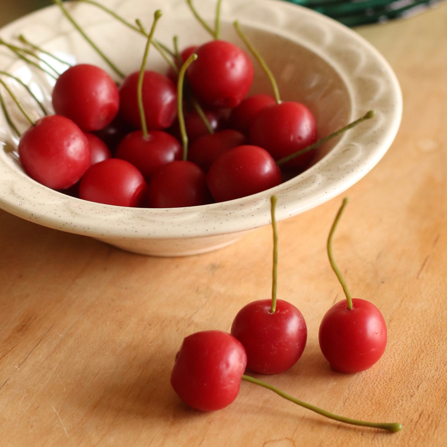 The Wax Pantry  | Individual Cherry Beeswax Birthday Candle