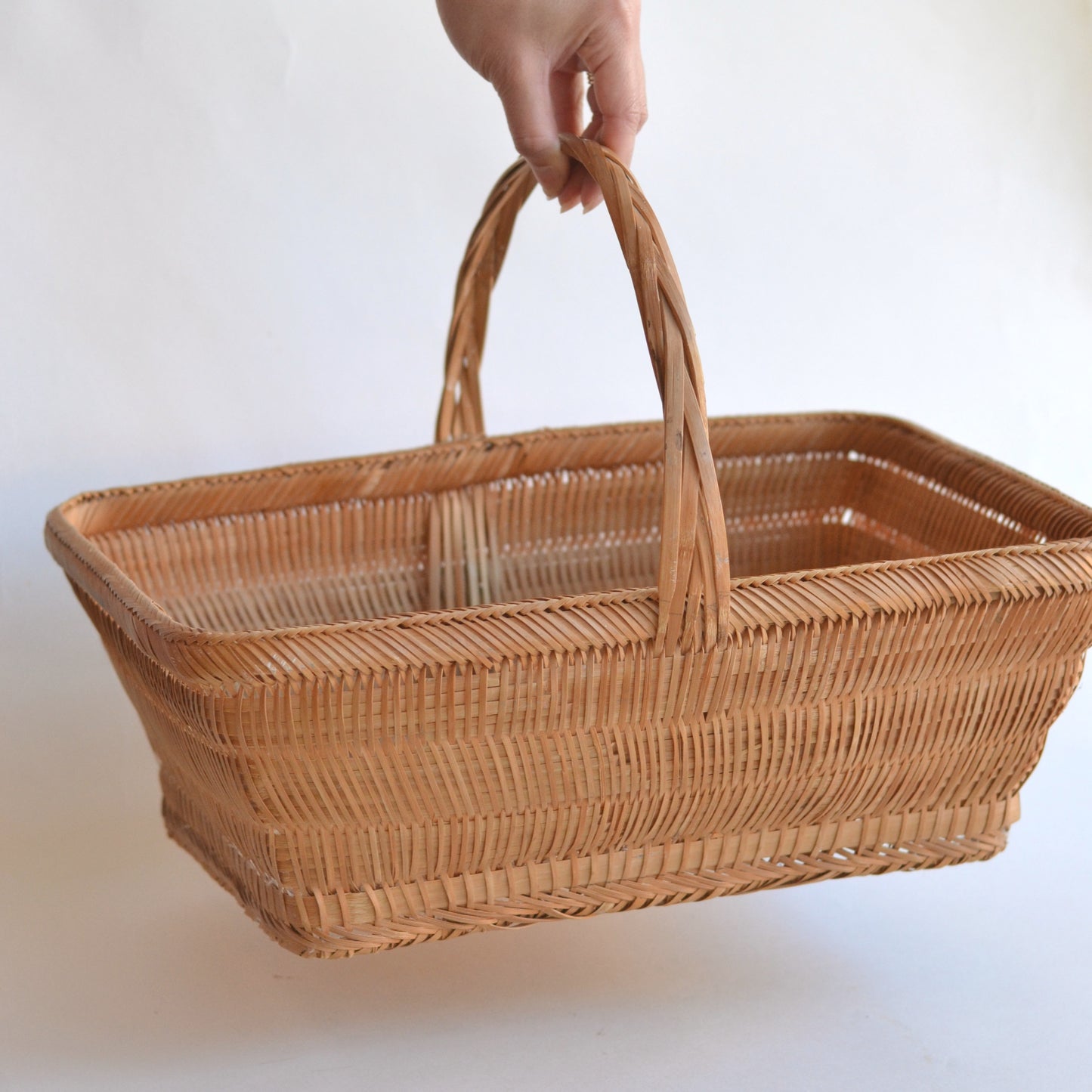 Square Basket with Handle