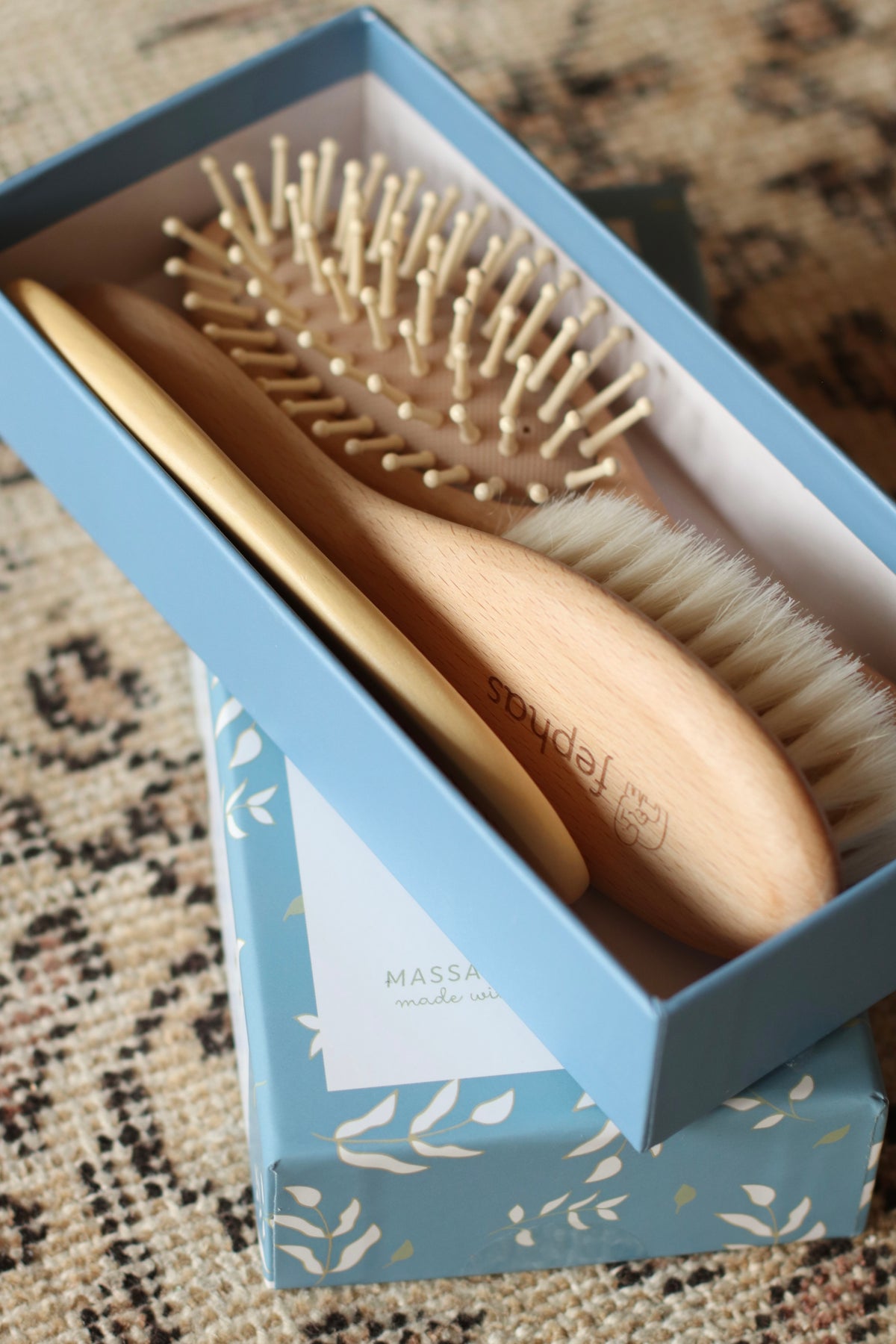 Baby Brush Gift Set | Beach Wood and Goat Hair
