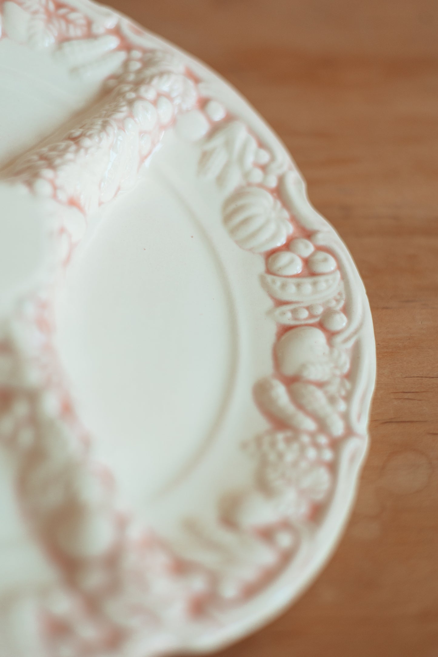 Pale Pink Crudité Plate