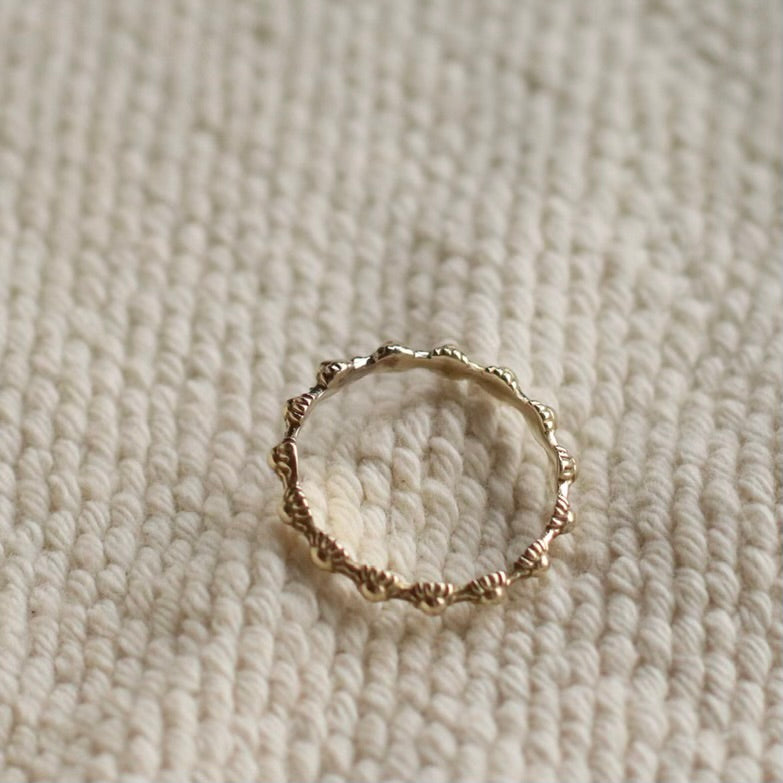 Baizaar | Brass Flower Band Ring