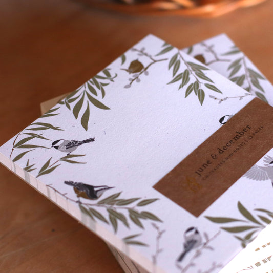 June & December | Mini Notes, Chickadees