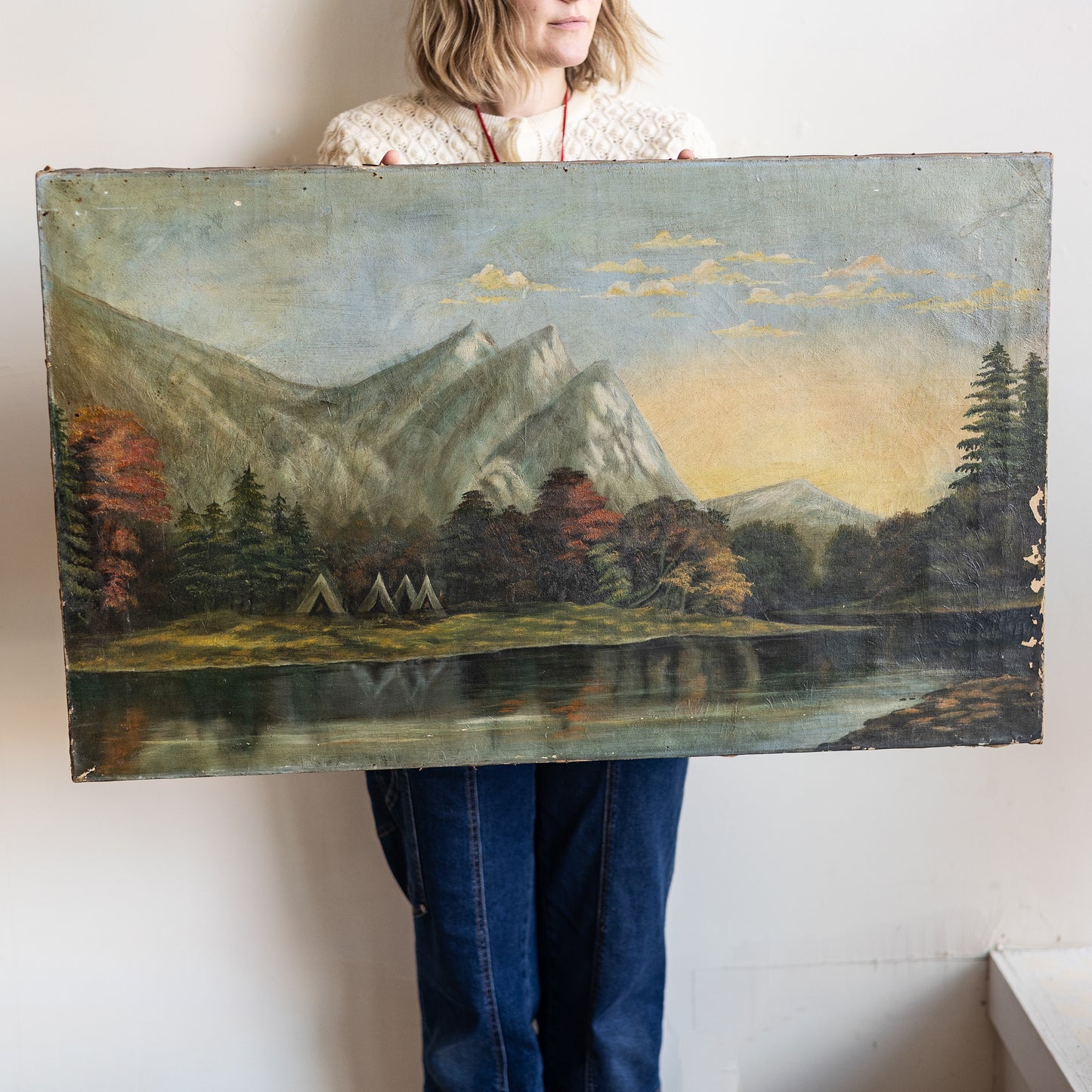 Dune Vintage Art | River's Edge Landscape, Circa 1856 * Pick Up Only