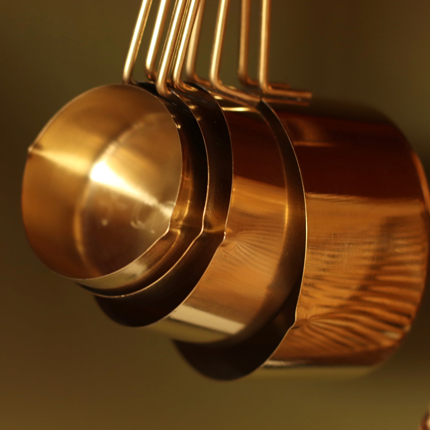 Gold Stainless Measuring Cup Set