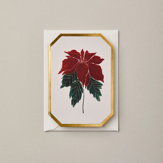 Katie Housley | Poinsettia Botanical Mini Card