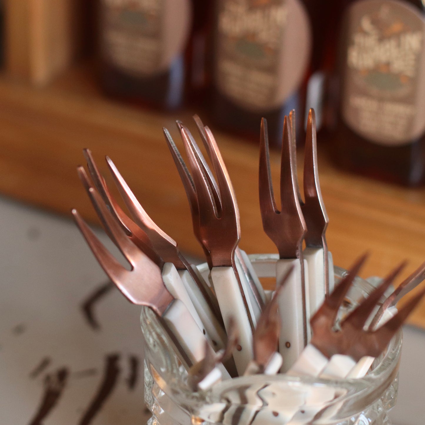 Karma | Ivory Resin Appetizer Fork