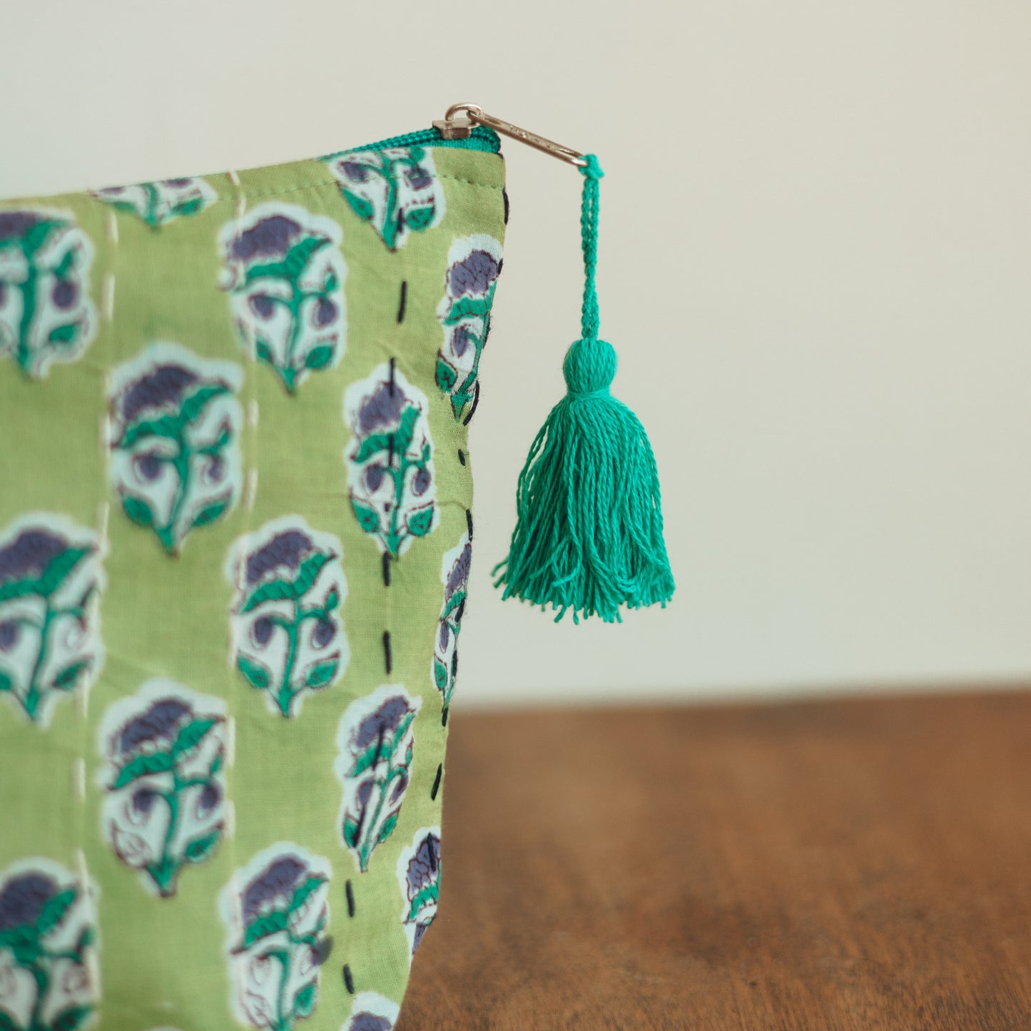 Matr Boomie Fair Trade | Kantha Zippered Pouch, choose your style