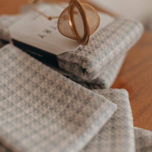 Geometry | Tidepool Check Dishcloth, Set of 3