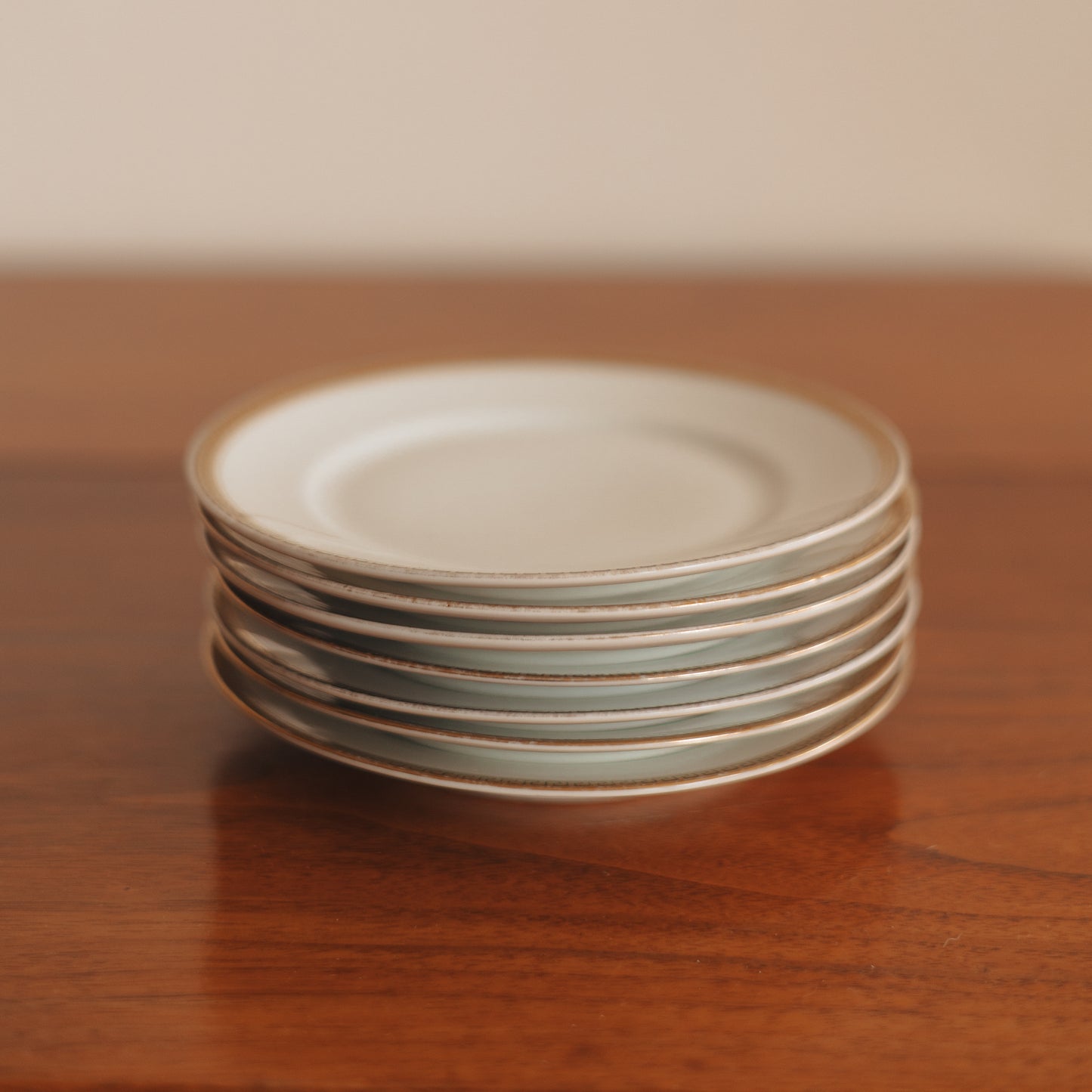 German Made, Greek Key Edged Dessert Plate, Set of 7