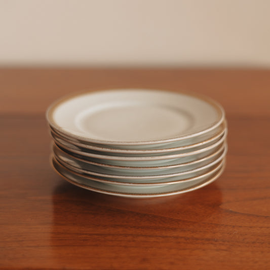 German Made, Greek Key Edged Dessert Plate, Set of 7