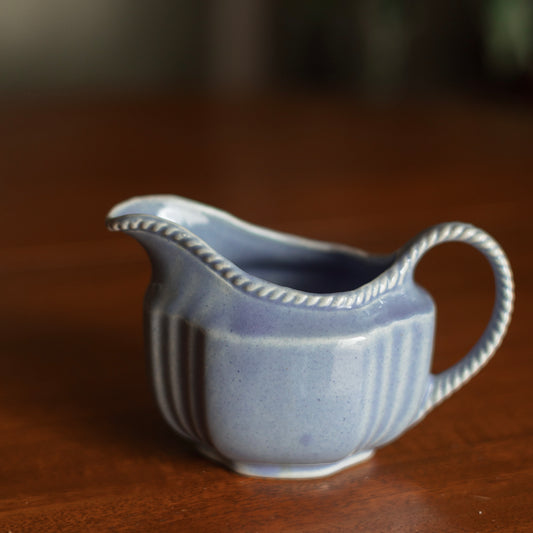 USA Pottery 1930s Pale Blue Ceramic Creamer Pitcher