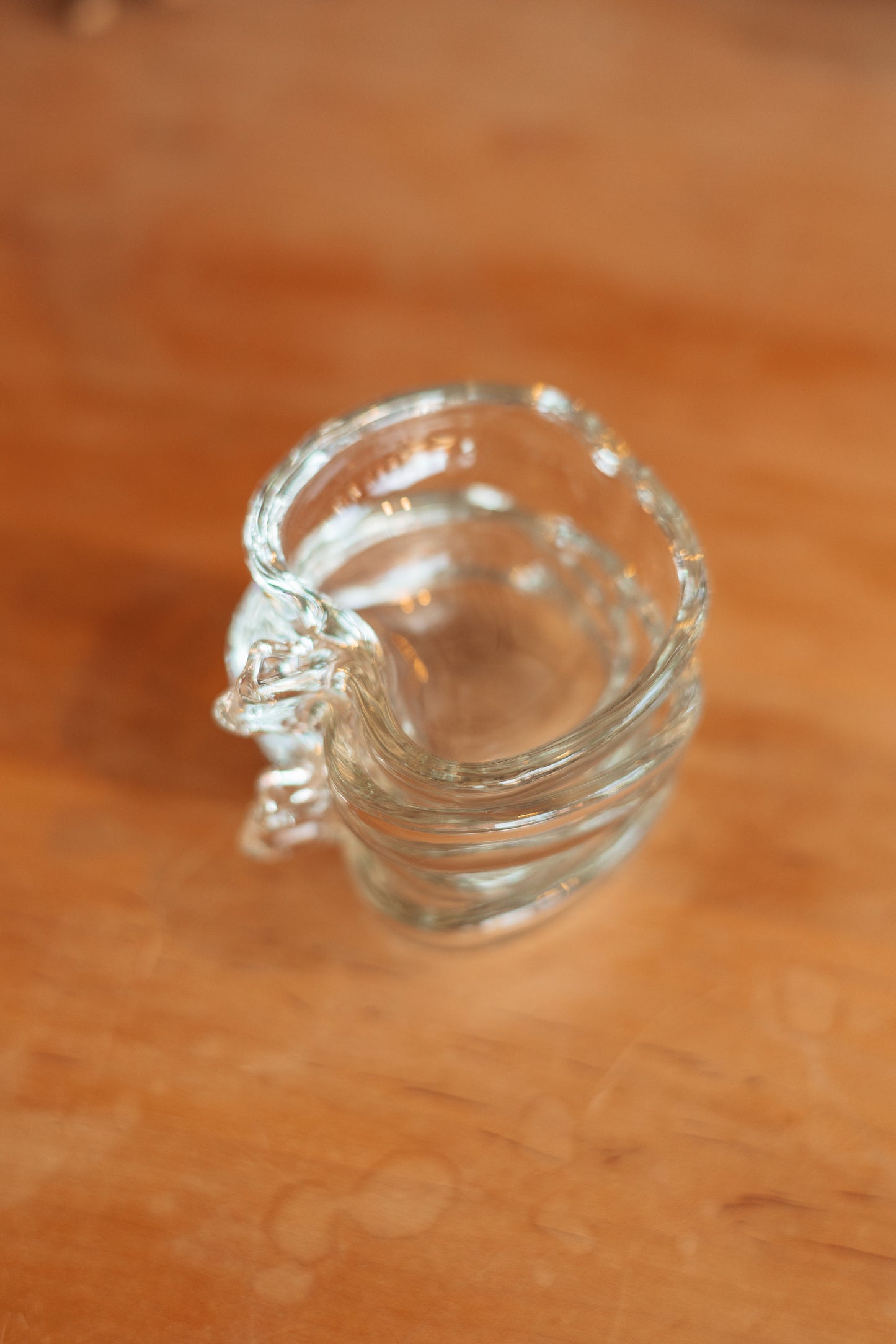 Tiny Glass Apple Ring Dishes, Set of 4