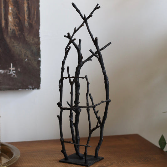 Metal Twig Sculpture