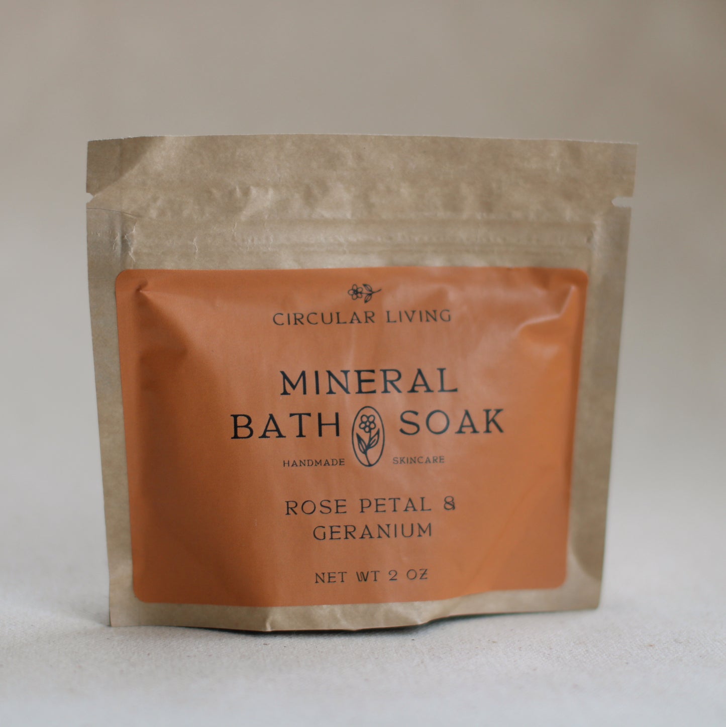 Circular Living | Mineral Bath Soak Sachet, Rose Petal & Geranium