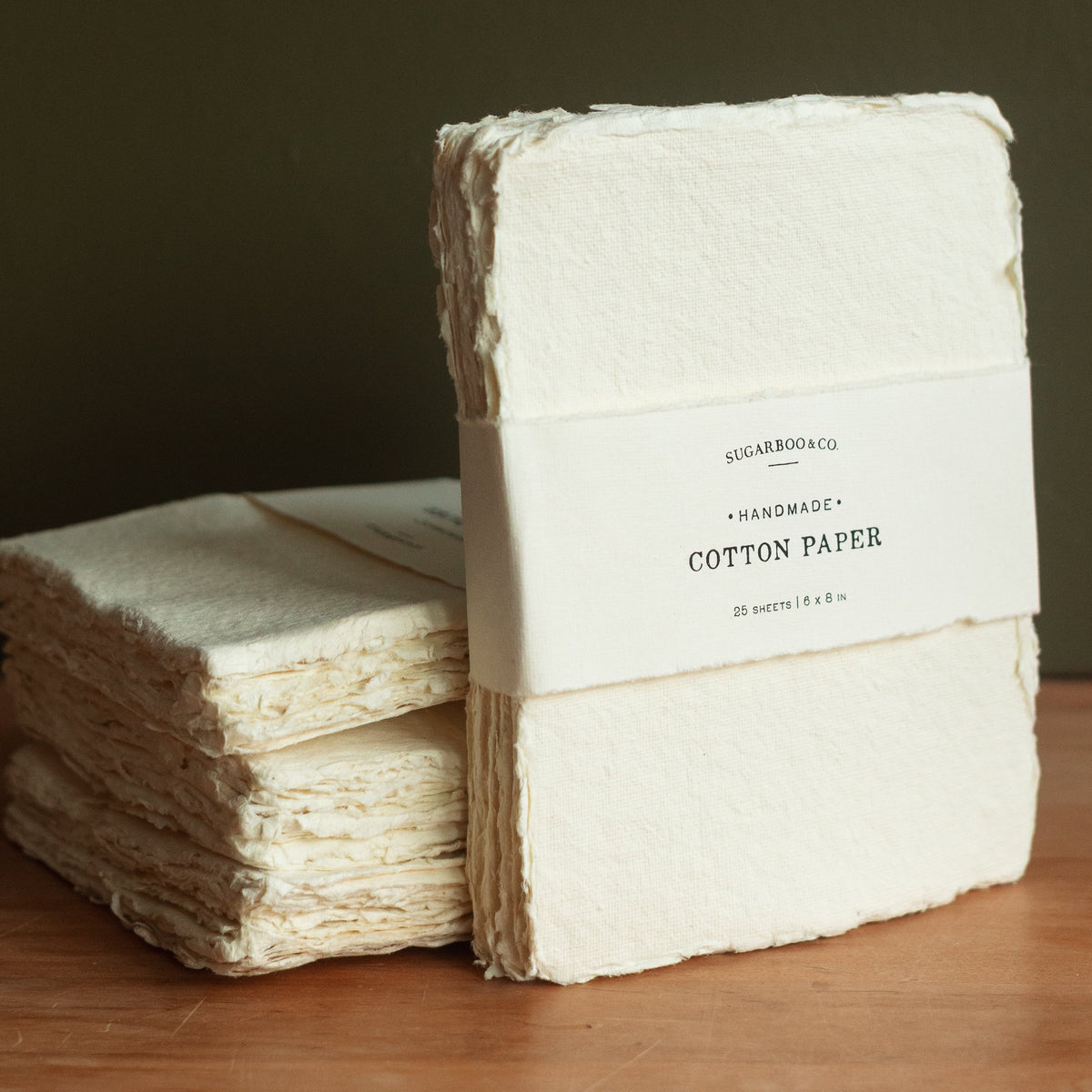 Handmade Cotton Paper Bundle, Cream