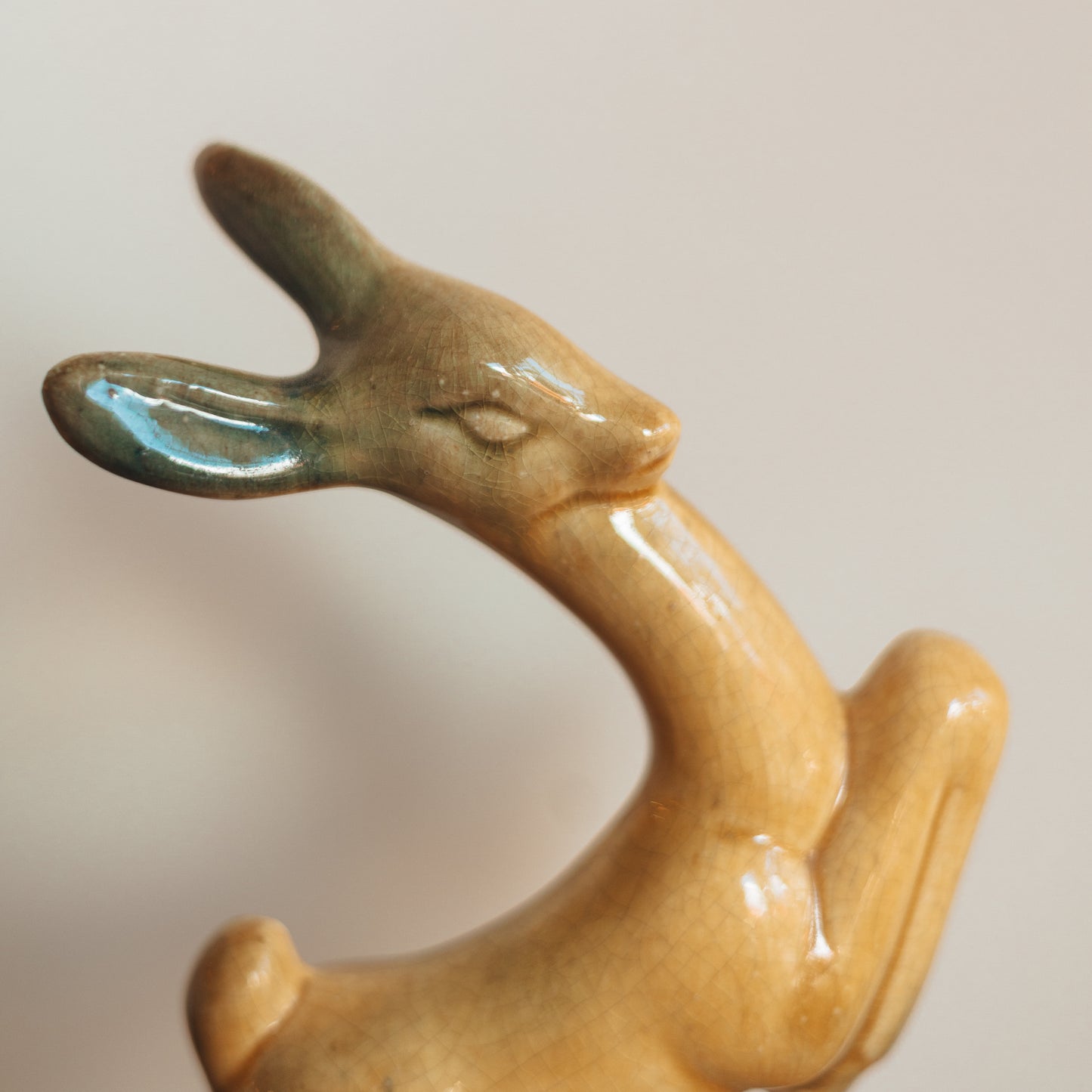 MCM Glazed Gazelle Statue
