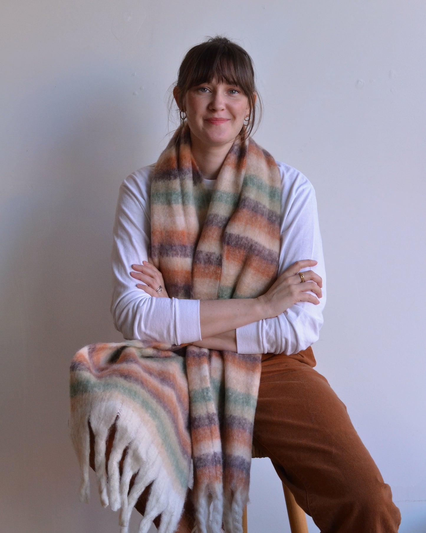 Funky | Extra Large Chunky Scarf, Beige