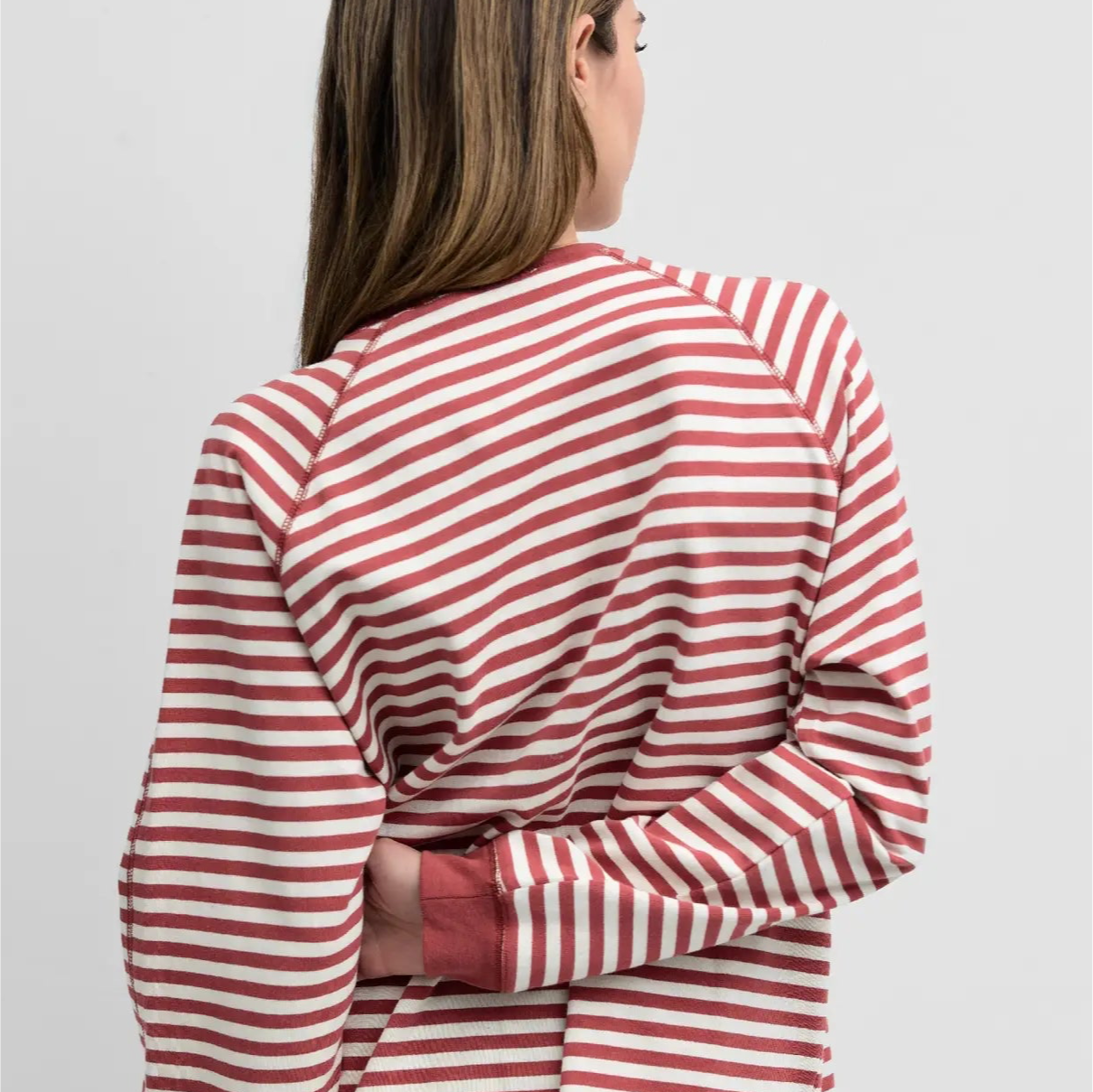 MOD REF | The Taylor Top, Brick Red Stripe