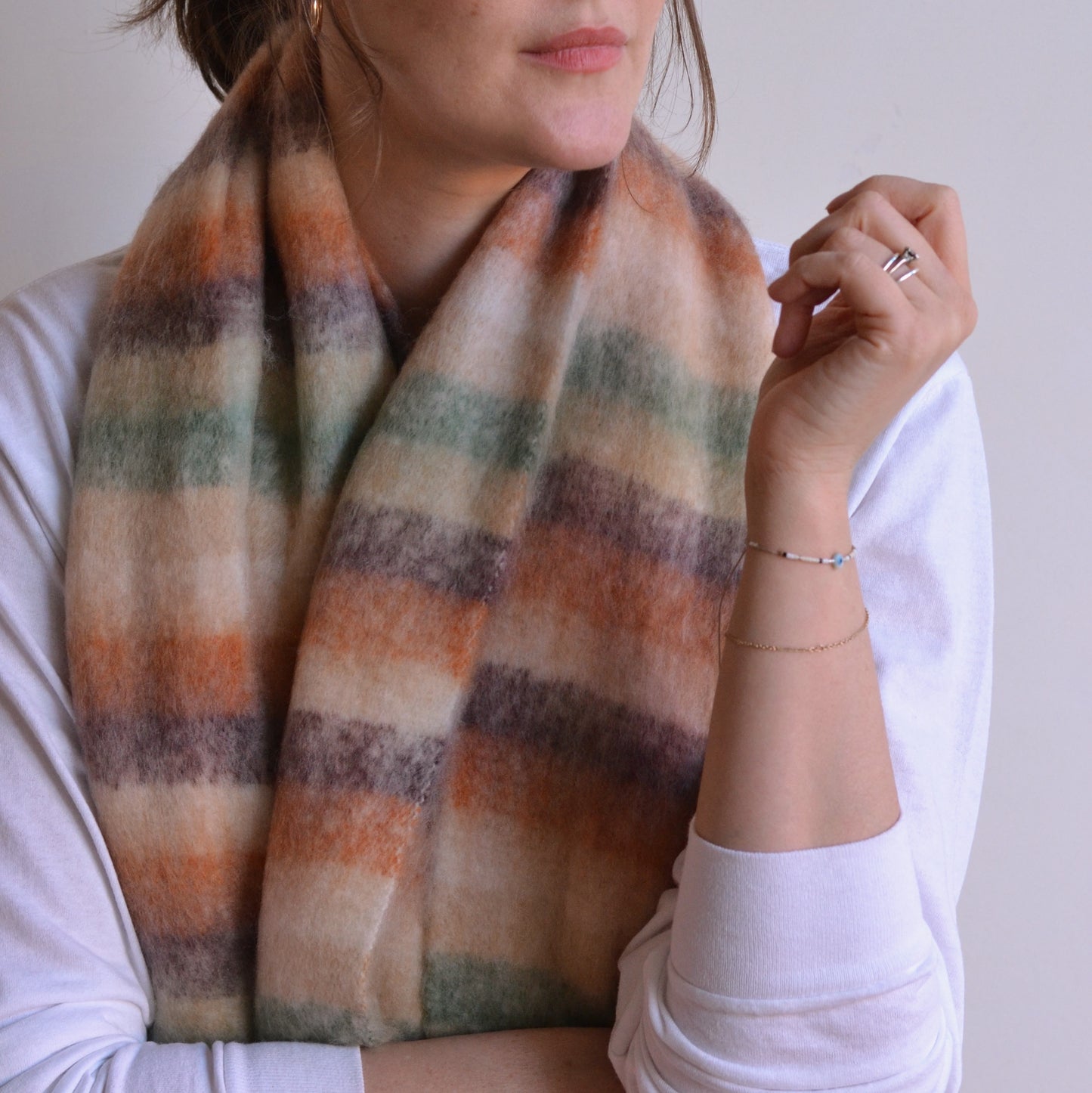 Funky | Extra Large Chunky Scarf, Beige