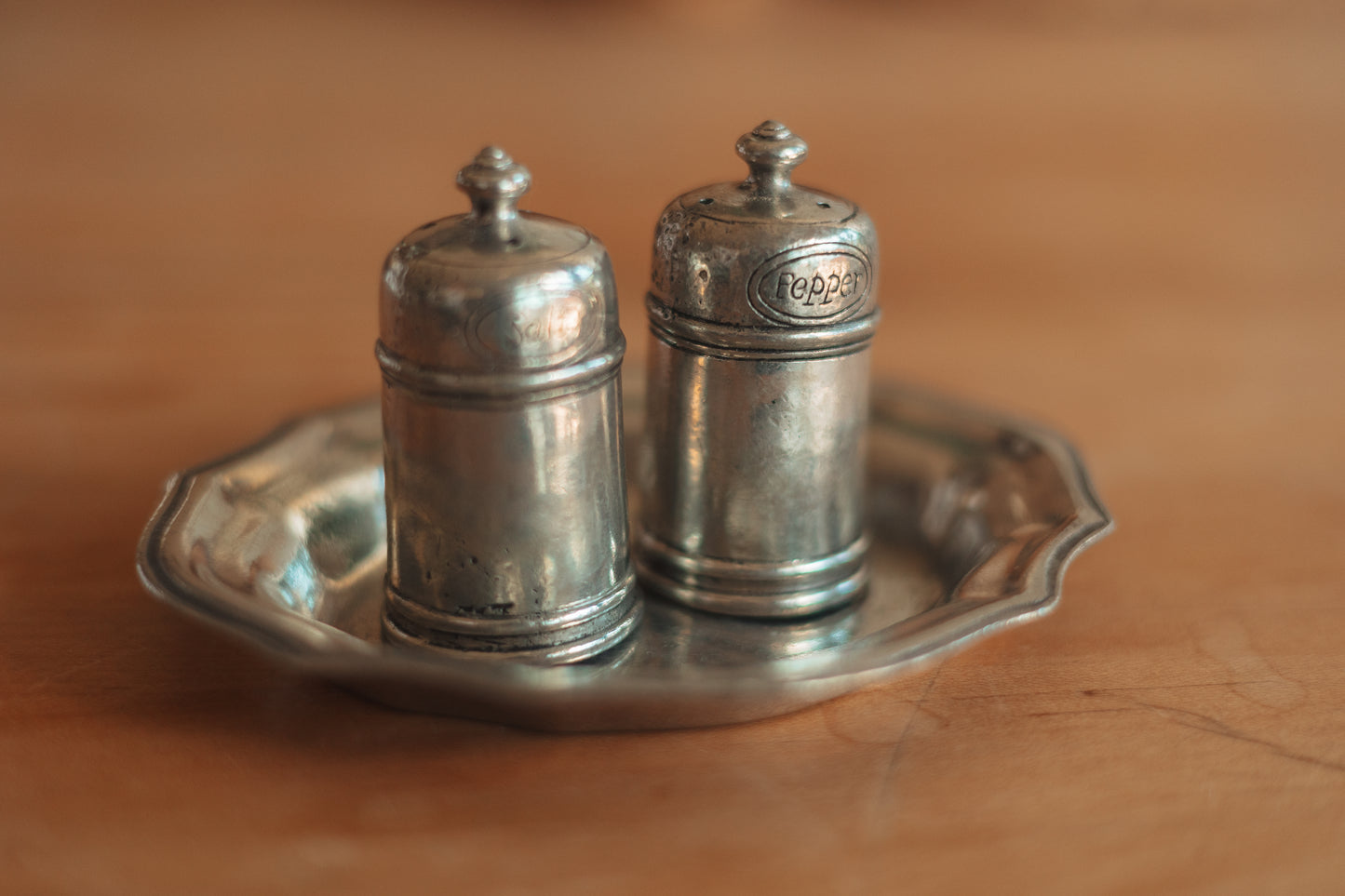 Villeroy & Boch Vintage Pewter Salt and Pepper Set