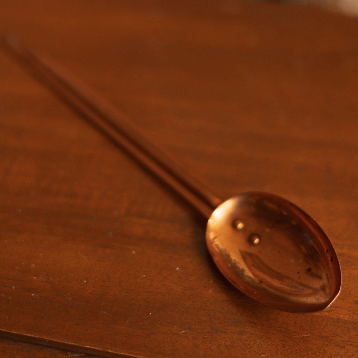 Long Copper Spoon