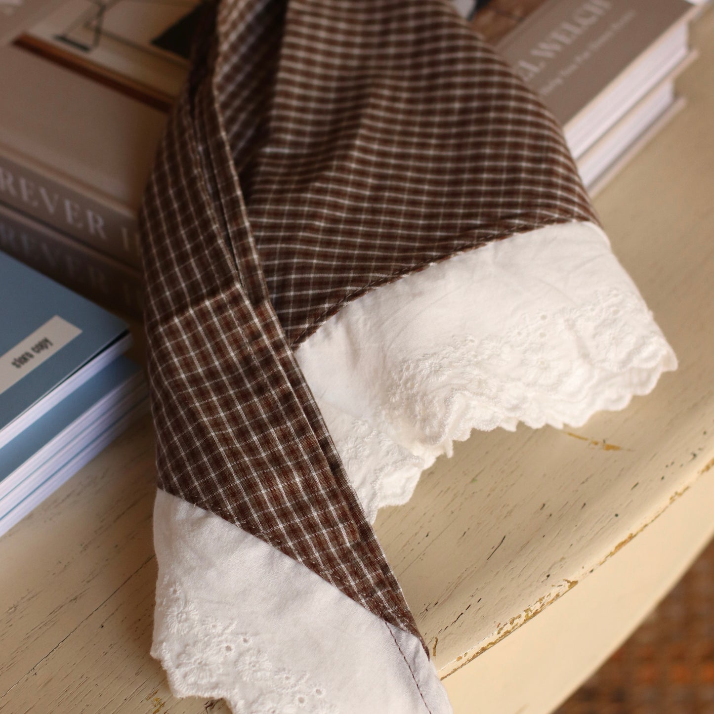 Dune Accessories | Lace Trimmed Triangle Scarf, Choose Your Color