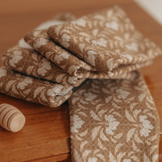 Geometry | Gilded Dishcloth, Set of 3