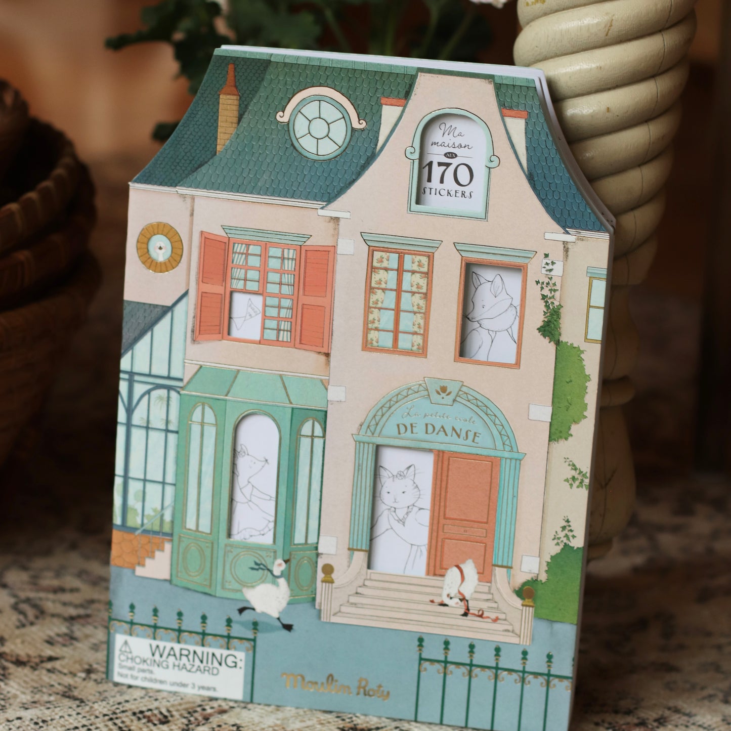 Speedy Monkey | Les Parisiennes Mouse House Coloring Book and Stickers