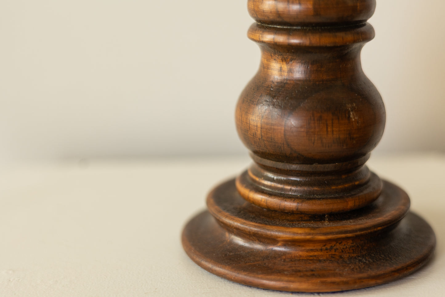 Chunky Wooden Candlestick Holders