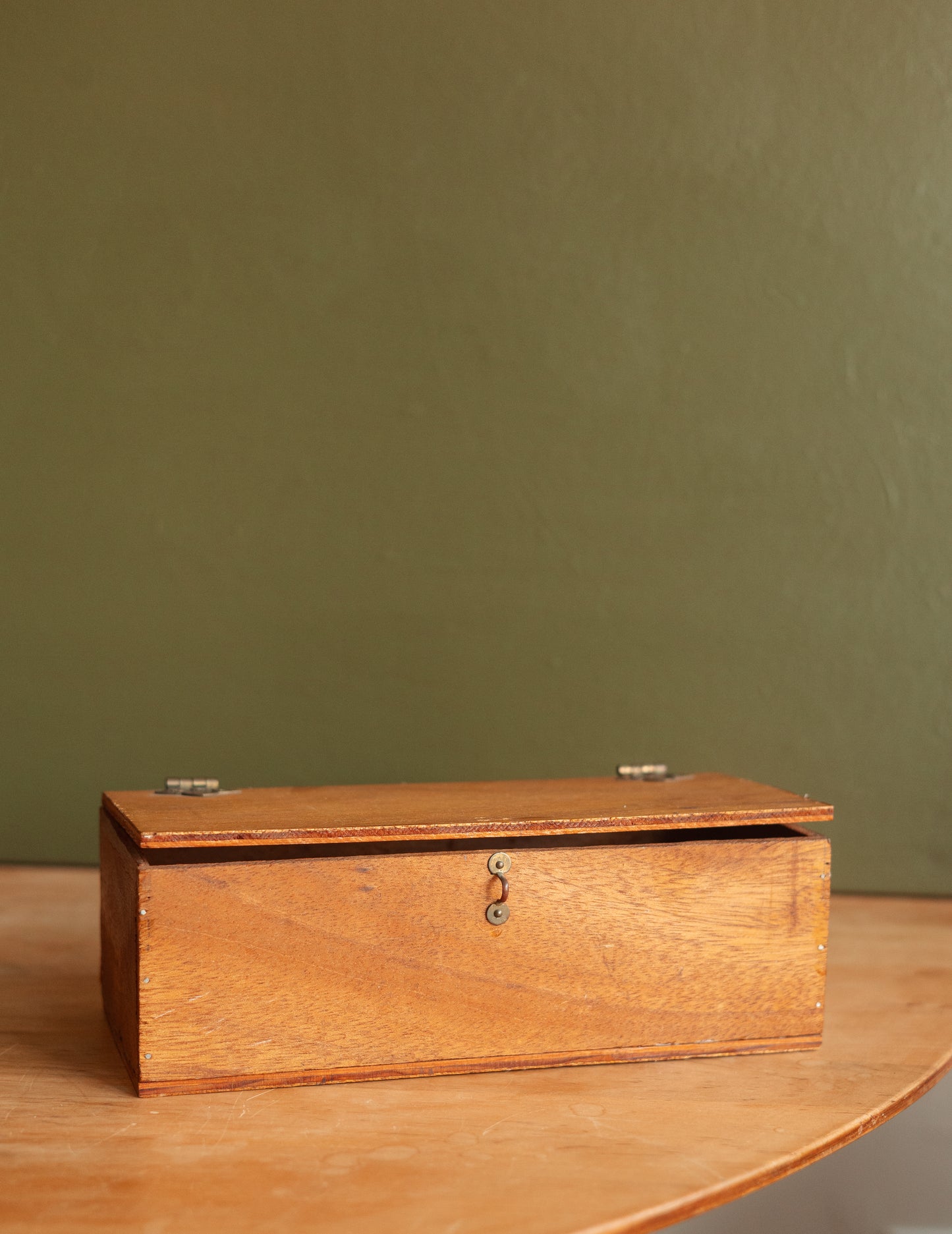 Wood Hinge Lidded Box