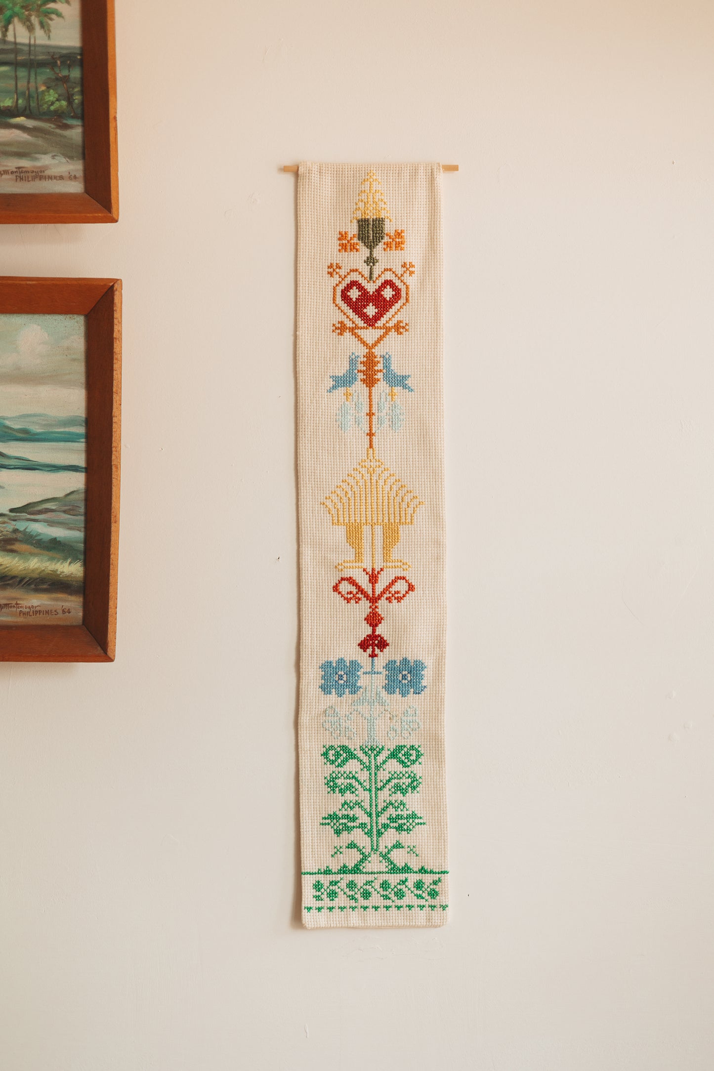 Folk Art Handmade Wall Hanging