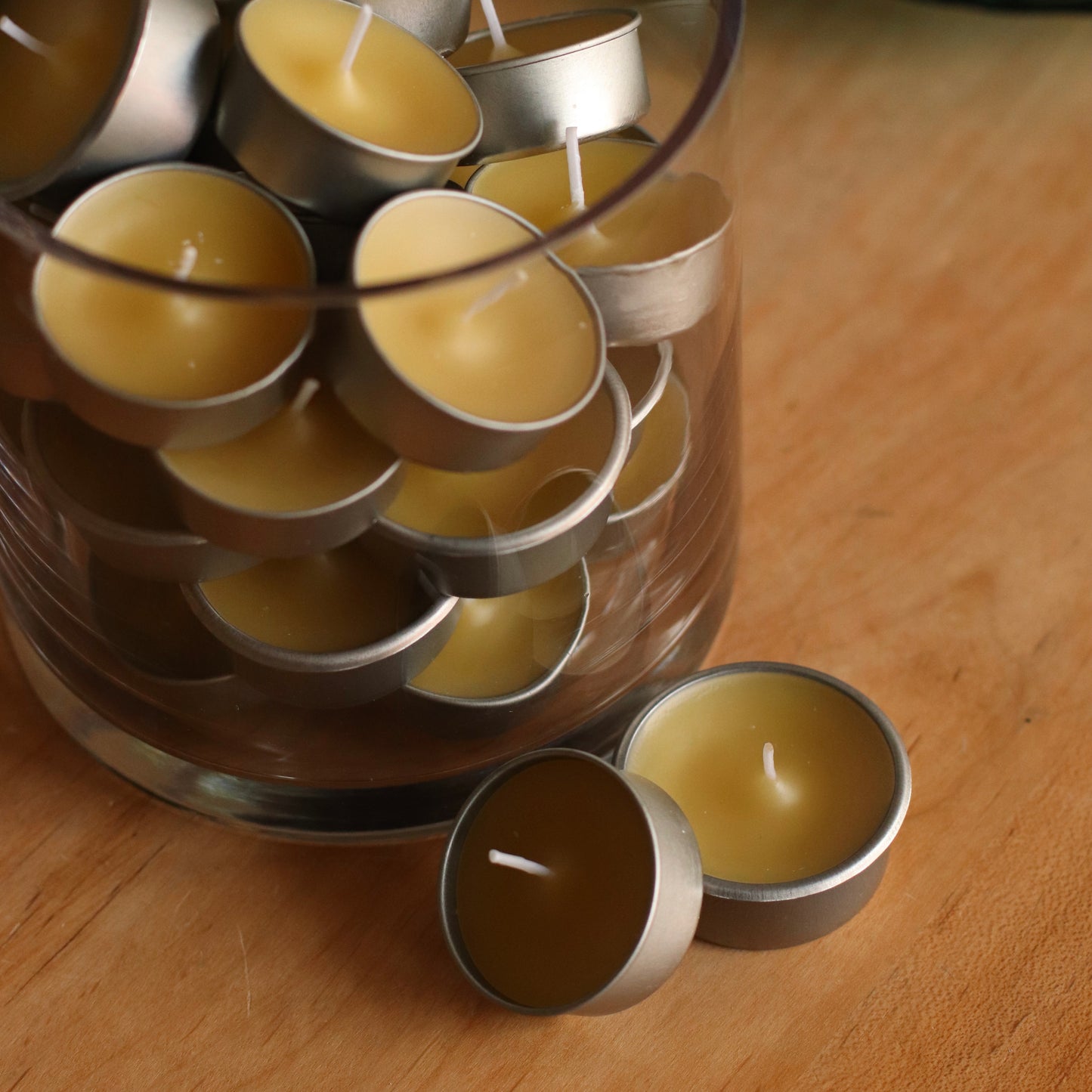 The Wax Pantry  | Beeswax Tealight Candles, sold individually