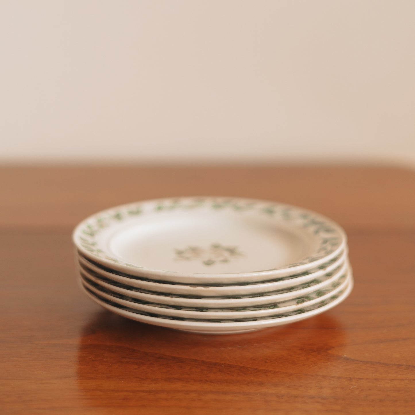 “Cameo Rose” Dessert Plate, Set of 5
