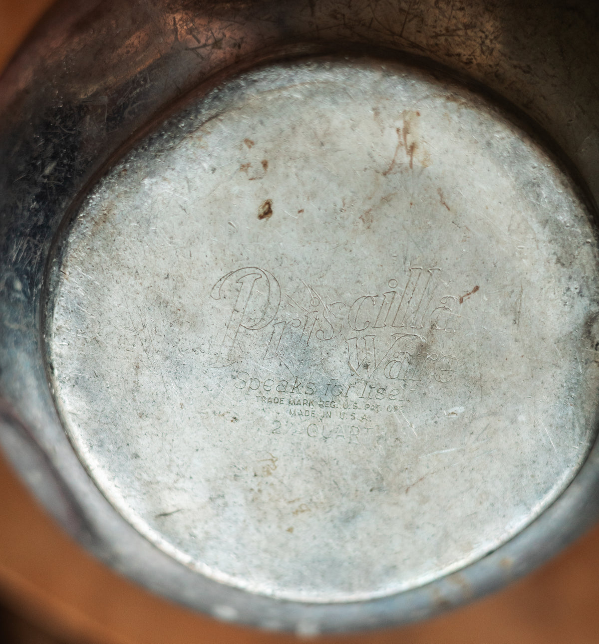 Vintage Aluminum Water Pitcher