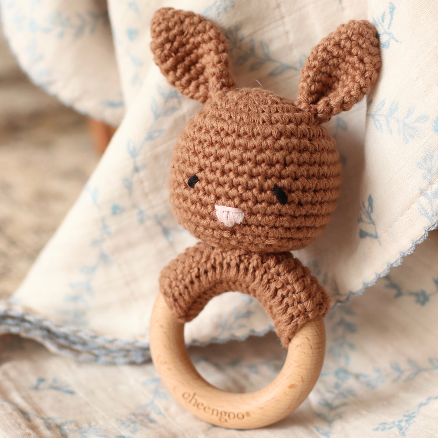 Cheengoo | Bunny Teething Rattle