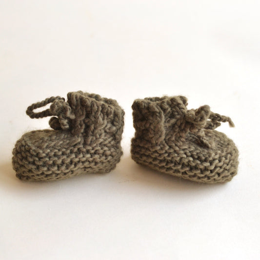 Blueberry Hill | Baby Booties, Olive