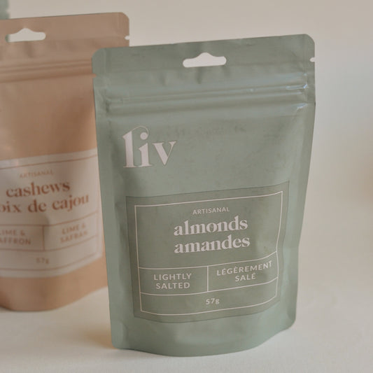 Liv Artisanal | Lightly Salted Almonds