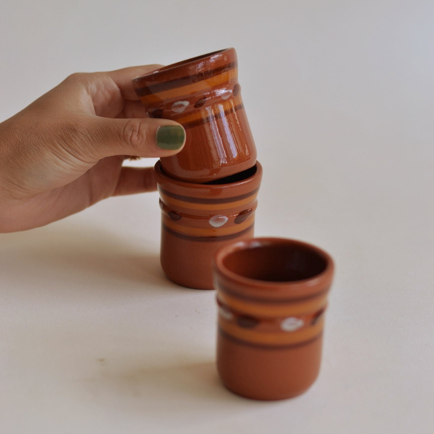 Pottery Match or Toothpick Holders