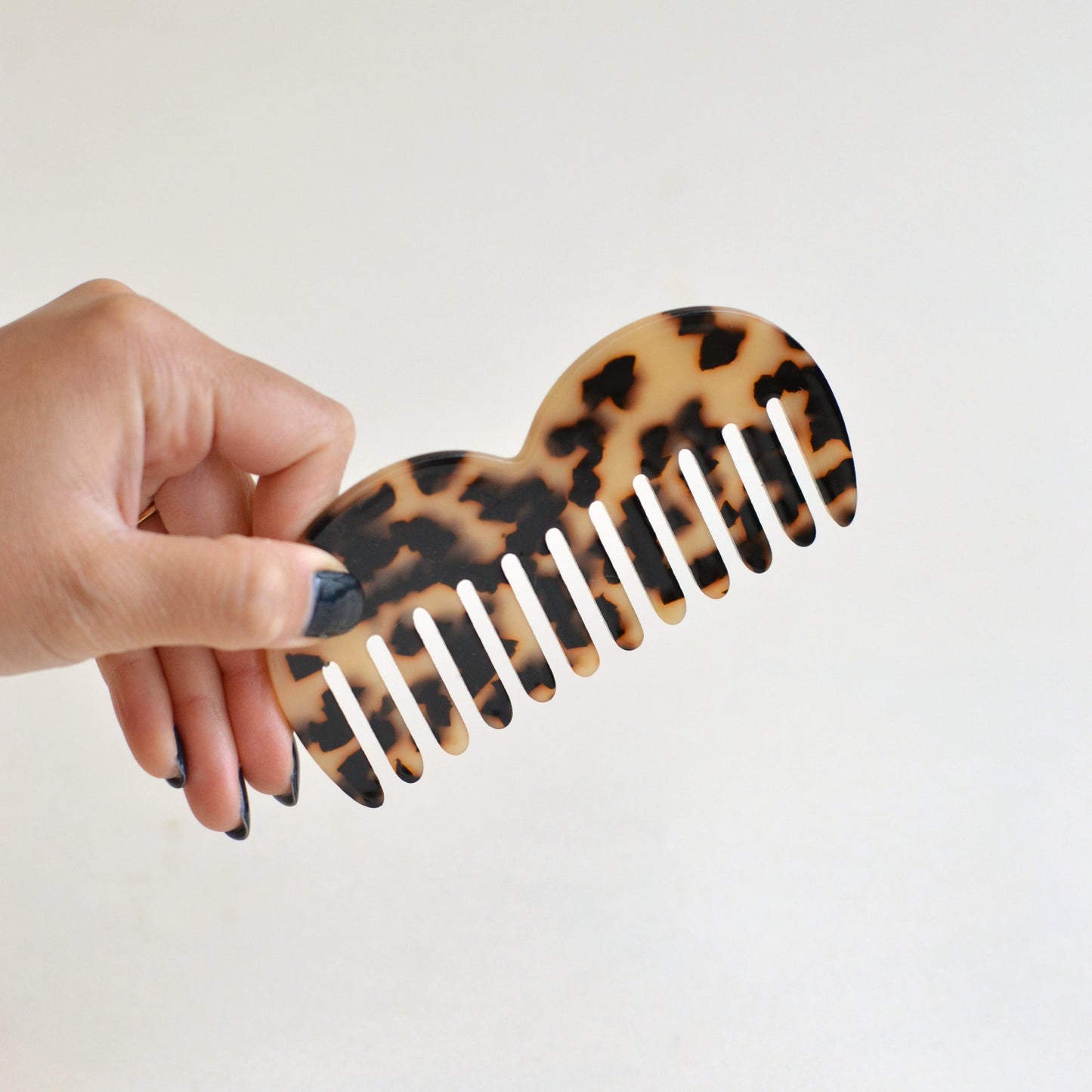 Wide Tooth Hair Acetate Comb, Choose your color