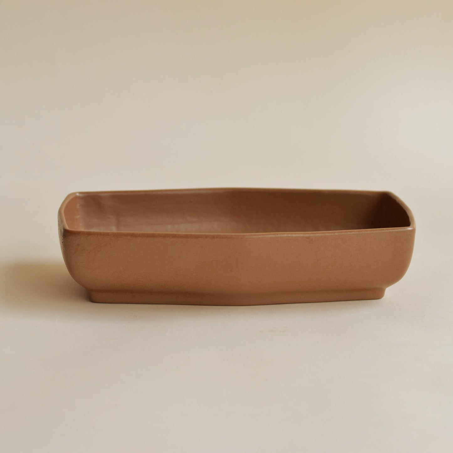 Red Wing Brown Shallow Planter