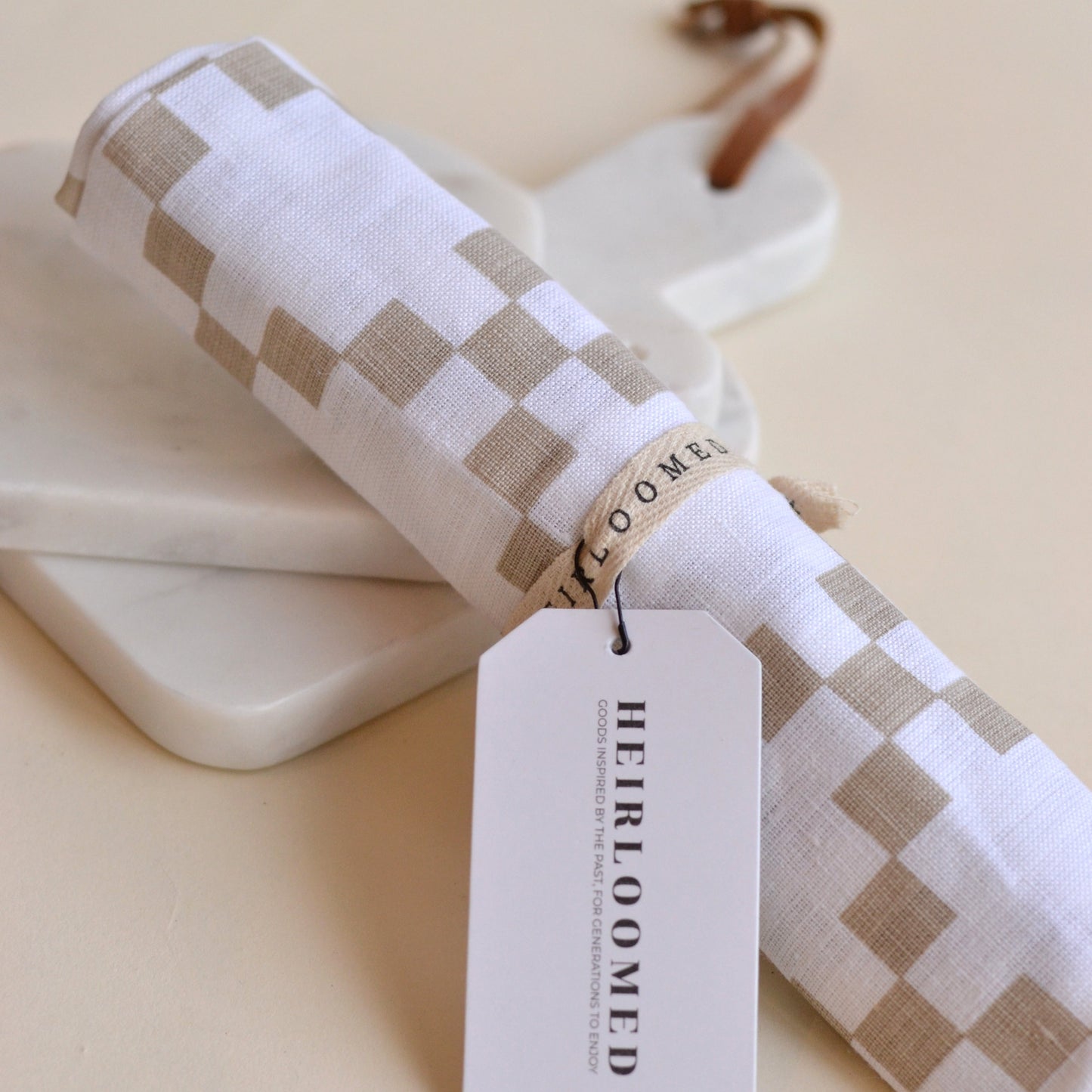 Heirloomed Collection | Signature Pattern Tea Towel in Irish Chain