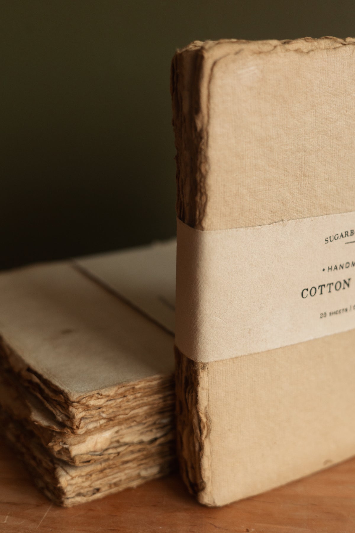 Handmade Cotton Paper Bundle, Smoked
