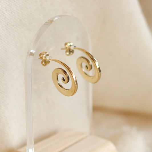 Baizaar | Brass Coil Earring