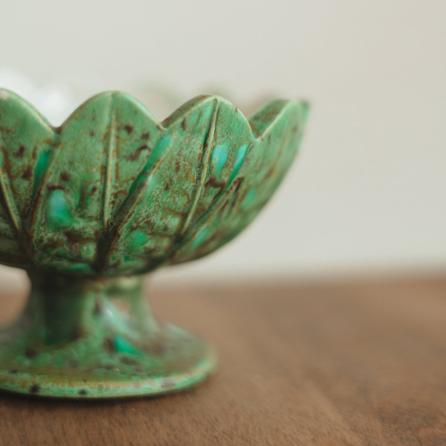 Small Pedestal Lotus Bowl