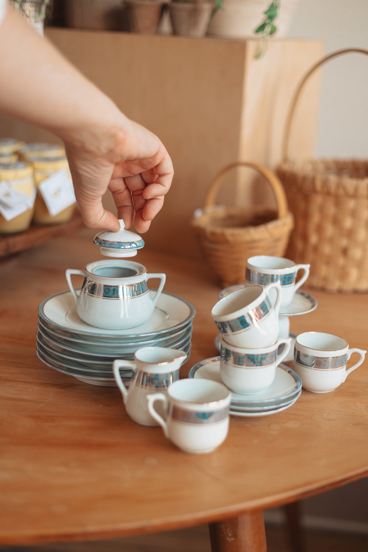 Miniature Tea and Dessert Set, Made in Germany