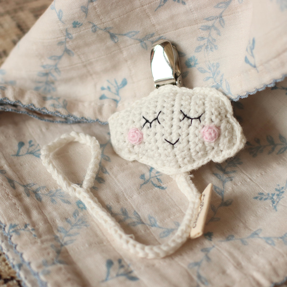 Cheengoo | Crochet Pacifier Clip, Assorted Styles