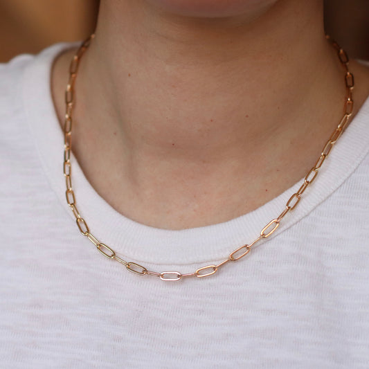 Dune Chain | Paperclip Chain, 4mm